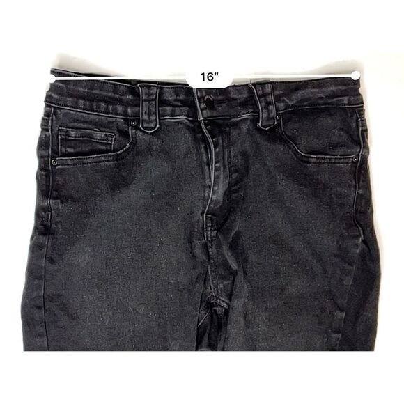 Haute Curve Skinny Ankle High Rise Stretch Black Jean sz 14 Y2k Hipster - Picture 3 of 9